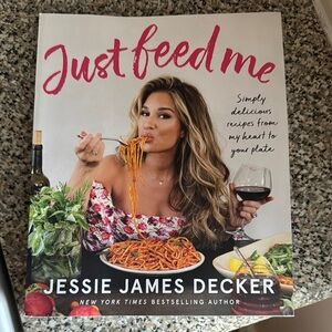 Just Feed Me Cookbook by - White Cover